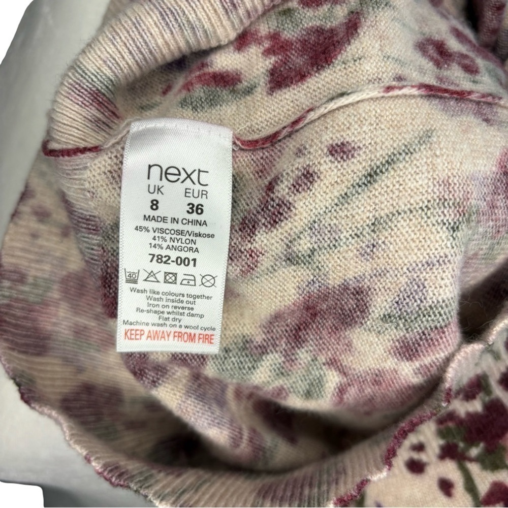 NWOT Next UK Cream Sweater Dress Size 8 - Picture 6 of 6